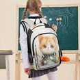 thumbnail image 7 of Backpack 12.9 *5.1 * 17.7 Inches Outing Backpack, Shopping Backpack, Travel Backpack Little Orange Cartoon Cat, 7 of 7