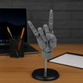 thumbnail image 4 of 1:1 Right Hand Model for Drawing, Articulated Flexible Artist Manikin Figure with Adjustable Joints, PVC Poseable Sketching Tool, Moveable Mannequin for Artists, Painting, Displaying, Desk Decor, Gray, 4 of 6