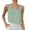 Green95, variant on TANYSU Women's Linen Blend Casual Tank Tops Sleeveless Round Neck Button Up Shirt For Summer Comfortable Breathable Loose Fit U Neckline Solid Color Vests Relaxed Fit