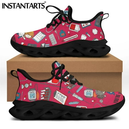 

White Sketch Nurse Women Shoes Sneakers Breathable Flats Grey s Anatomy You re My Person Print Lace Up Footwear 2024