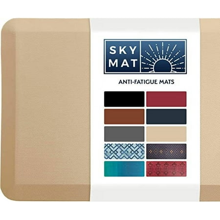 Sky Solutions Anti Fatigue Mat - 3/4 Cushioned Kitchen Rug and Standing Desk Mat & Garage