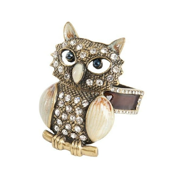 Saro Lifestyle Owl Napkin Ring (Set of 4)