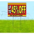 thumbnail image 1 of Sale Up To 45% Off On Select Items (18" x 24") Yard Sign, Includes Metal Step Stake, 1 of 6