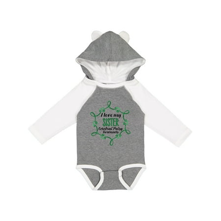 

Inktastic I Love My Sister Cerebral Palsy Awareness Gift Baby Boy or Baby Girl Long Sleeve Bodysuit