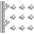 thumbnail image 1 of 12 Pcs Freezer Shelf Clip Stainless Steel Fridge Shelf Support Commercial Refrigerator Shelf Clips 1.5 Mm Thicken Freezer Shelf Brackets Silver Cooler, 1 of 5