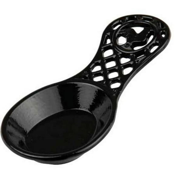 Home Basics Spoon Rest, Cast Iron, Black Rooster
