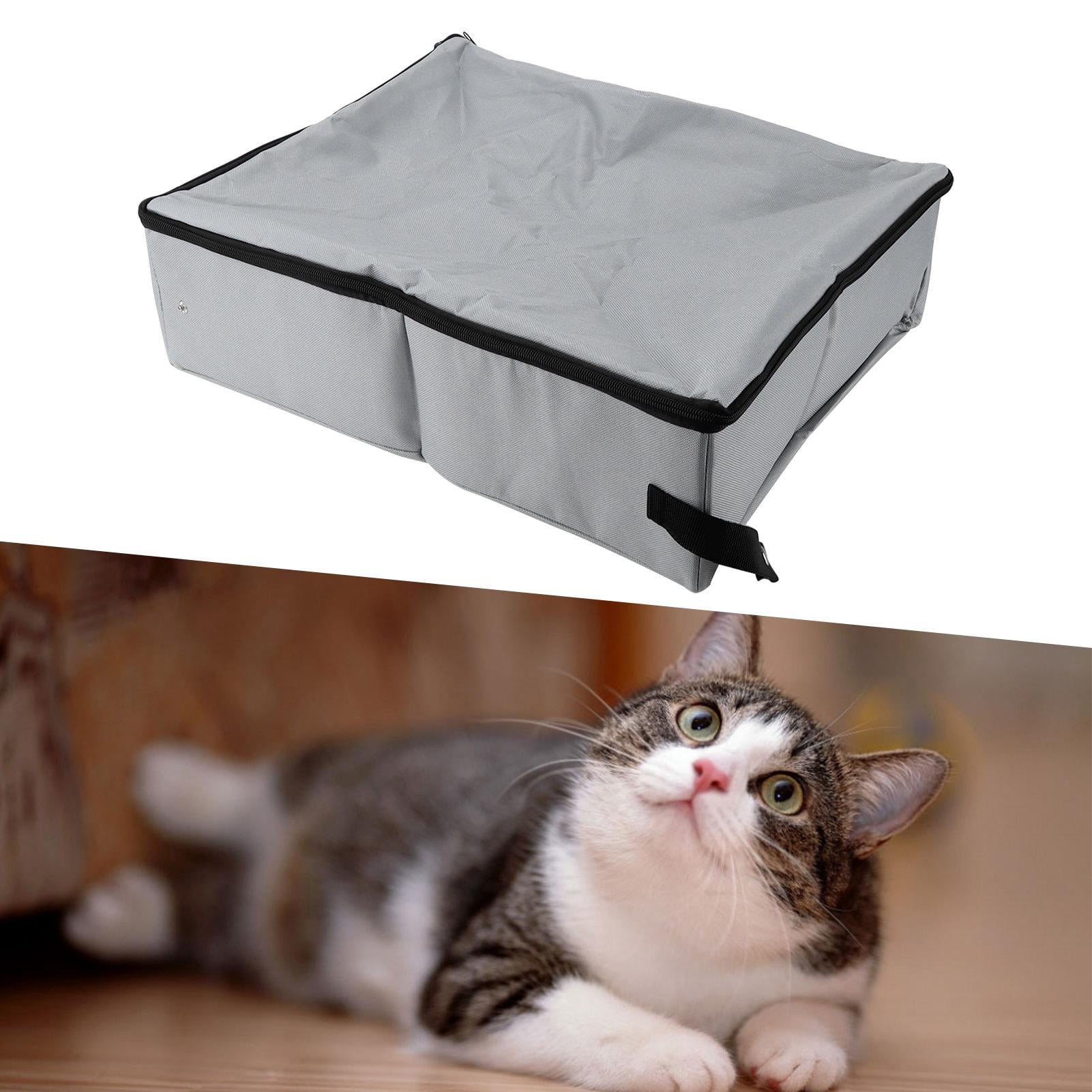 YAHHU Portable Leak‑Proof Cat Litter Box – Foldable, Lightweight, Easy‑Clean Travel Bowl with Secure Zipper