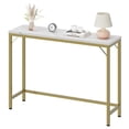thumbnail image 2 of Narrow Console Table, Sofa Table, 39.4" Behind Couch Table Hallway Table for Entryway Living Room, Gold, 2 of 6