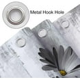 thumbnail image 3 of Rustic Farmhouse Shower Curtain, Farm Gray Grey Daisy Floral Flowers and Butterfly on Country Wooden Shower Curtain for Bathroom, Gray White Yellow Shower Curtain with 12PCS Hooks, 48X70IN, 3 of 16