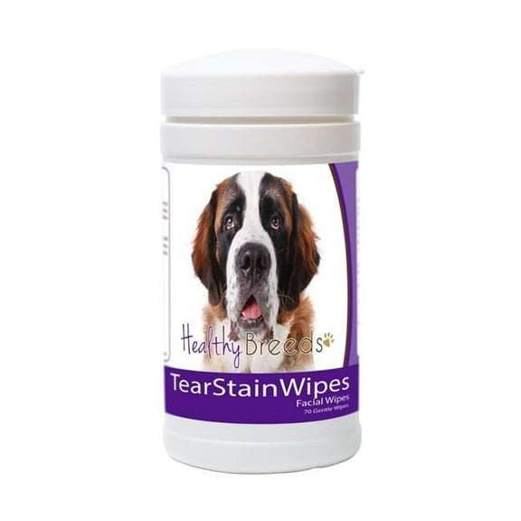 Healthy Breeds 840235152095 Saint Bernard Tear Stain Wipes