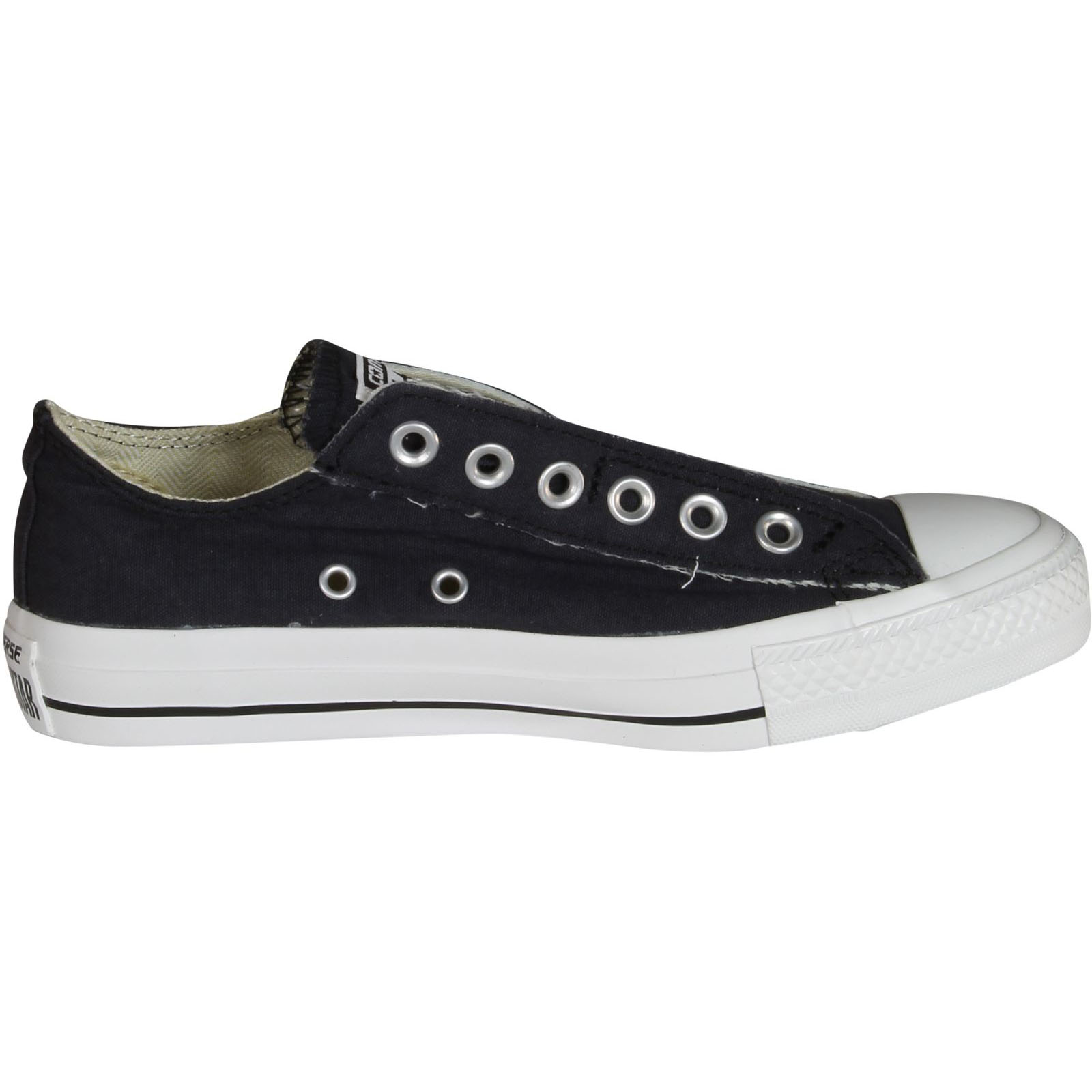 Mens Converse Chuck Taylor All Star Slip On OX Low Top Black White 1T3 - image 2 of 4