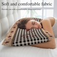 thumbnail image 5 of Red Texas Star Farmhouse Pillow Covers, Linen Long Throw Pillow Case, Black Plaid Berry Country Holiday Pillow Protector Decorative Cushion Cover for Living Room/Bedroom 16" x 24", 5 of 8