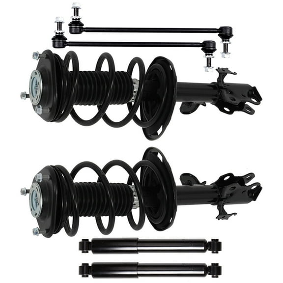 ECCPP 6pcs Suspension Struts Front Complete Strut Assembly,Rear shock absorber,Stabilizer Bar Link for 2013-2018 for Toyota RAV4 1333524L 1333524R 349024 K750043