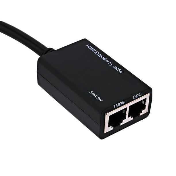 Suplemento de 1080P HDMI al cable del adaptador RJ45 repetidor del balun del Ethernet del LAN LAN de la distancia de transmision de CAT5e CAT6 de los 30M EOTVIA No Walmart