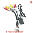 thumbnail image 6 of 20P Plug Car Stereo Radio RCA Output AUX Wire Harness Adaptor Connector New K4, 6 of 9