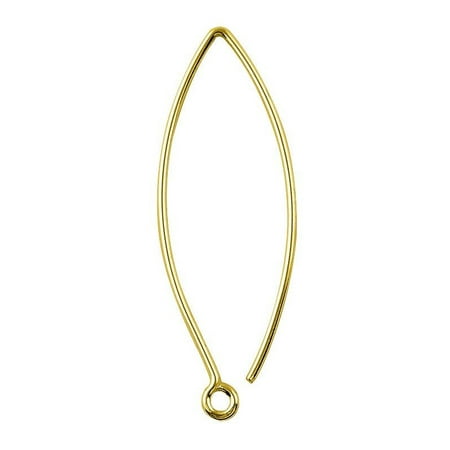 FG-109-40MM 18K Gold Overlay 20 Gauge Marquise Shape Elegant Clean Wire Simply The Best Stylish