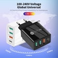 thumbnail image 2 of Cargador de teléfono móvil de carga rápida PD36W 5V4A PD + 3USB cabezal de carga del adaptador Irfora  Toma de corriente, 2 of 6