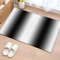 thumbnail image 2 of White Black Washable Area Rug 2x3 Gradient Modern Art Ombre Low-Profile Area Rugs with Non Slip Backing Indoor Floor Carpet for Entrance Living Room Bedroom Home Office, 2 of 9
