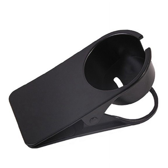 Drink Cup Holder Table Side Water Cup Shelf Office Desktop Computer Desk Fixed Cup Holder Desk Storage Clip, Black