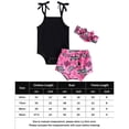 thumbnail image 2 of Conjunto De Ropa De 3 Piezas Baby Girl Knitting Jumpsuits Shorts Diadema para ropa de niño (Negro 18-24M) Cgtredaw para Niña Negro T L, 2 of 7