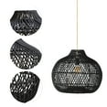 thumbnail image 6 of Arturesthome Rattan Pendant Lights, Large Wicker Chandelier Hand-Woven Boho Pendant Light Rattan Basket Hanging Light for Dining Room Kitchen Island Living Room, 6 of 19