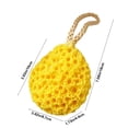 thumbnail image 3 of PATLOLLAV 1 Pcs Silicon Honeycomb Bath Sponge with Hanging Rope, Skin-firendly Bath Loofah Shower Sponge Body Back Scrubber Exfoliating Shower Pouf for Men Women Cleaning Bathing Accessories, 3 of 7
