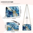 thumbnail image 7 of Pzuqiu Blue Butterfly Leather Crossbody Bag Functional Practical Quilted Leather Crossbody Bags for Women with Chain Strap Exquisite Fashion for Teen Girls-Women, 7 of 7