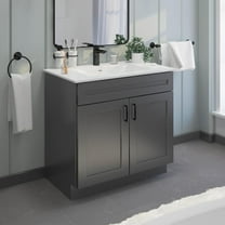 Sink Base Bathroom Vanity Ready-to-Assemble Bathroom Cabinet 36" Width in Grey Shaker