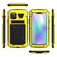 thumbnail image 4 of Dteck Case For Apple iPhone 11 Pro Max (6.5 inch),Shockproof Armor Rubber Rugged Kickstand Metal Case Hybrid Built-in Tempered Glass Screen Protective Full Cover ,Yellow, 4 of 8