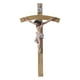 thumbnail image 1 of Crucifijo católico Escultura iglesia Crucifijo Estatua Escultura Recuerdos Catolicismo romano Religioso católico Colgante de pared hogar Adorno Decoración Magideal Crucifijo católico, 1 of 7