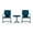 Navy, variant on Crosley Furniture Ridgeland 3 Pc 22"Round Metal Patio Conversation Set in Navy