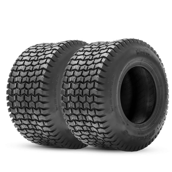 HALBERD 13x6.50-6 Lawn Mower Tires 13x6.5x6  4 Ply Rated Mower Tires  Set of 2