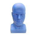 thumbnail image 1 of Mannequin pour Homme Présentoir de Tête de Mannequin Support de Postiche Bleu, 1 of 8
