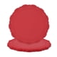thumbnail image 1 of Juego de 4 posavasos redondos de silicona Uxcell, manteles individuales de 4", manteles para mesa de comedor resistentes al calor, impermeables y a prueba de aceite para la cocina, rojo (flor), 1 of 6