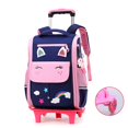 thumbnail image 1 of Amiqi-Mochila escolar con ruedas para niñas, morral con ruedas para el almuerzo, morral rodante para niños xuanjing unisex, 1 of 2