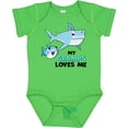 thumbnail image 3 of Inktastic My Gramps Loves Me with Cute Sharks Boys or Girls Baby Bodysuit, 3 of 5