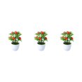 thumbnail image 4 of relayinert Artificial Potted Plants For Any Purpose Versatile And Reliable Home Decor Artificial Plant orange 3Set, 4 of 6