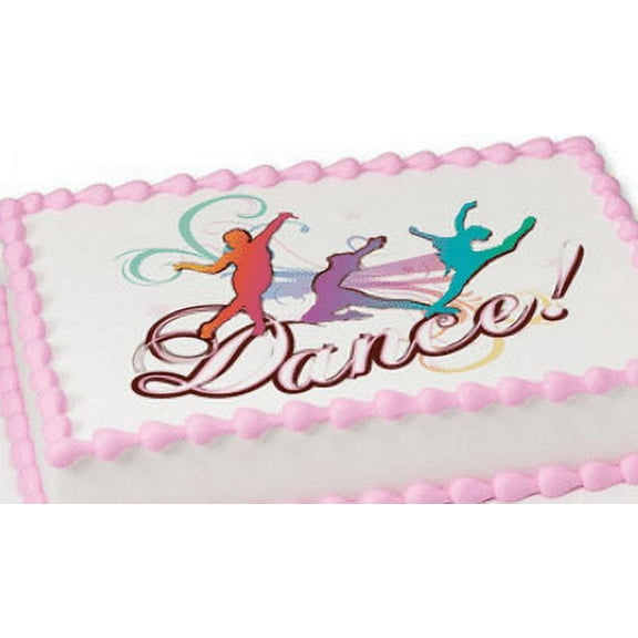 Dance Edible Extra Large 8 x 10 Cake Decoration Topper Image