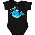 thumbnail image 3 of Inktastic Cute Blue Whale in Nautical Hat Boys or Girls Baby Bodysuit, 3 of 5