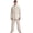 Khaki#002, variant on Chinese Traditional Tang Suit - Men's Tai Chi Kung Fu Uniform Set, Cotton Linen Martial Arts Apparel for Qi Gong & Shaolin Training White S
