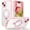 Pink, variant on Magnetic Stand for iPhone 13 Case [Fit for Magsafe] [Built-in 9H Tempered Glass Screen Protector] Full-Body Shockproof Military-Grade Protective Case, for iPhone 13, Clear