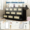 thumbnail image 6 of Sunvasagoo 10-Drawer Rattan Drawers - Storage Chest, Bedroom Storage Furniture, Multi-Drawer Storage Unit, Wooden Chest of Drawers, Home Organization Furniture, 6 of 8