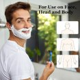 thumbnail image 2 of Manual Razor with 5 Blade Refills 7 Layers Stainless Steel Blade Rubber Handle Men Women Hair Beard Trimmer Remover Shaver Tool, 2 of 8