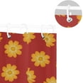 thumbnail image 5 of FREEAMG Beautiful Flowers Shower Curtain Waterproof Fabric Shower Curtains for Bathroom Decoration Curtain with 12 Hooks 60x72 Inch, 5 of 6