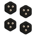 thumbnail image 2 of 4 Ruedas de Pasta, Polea Giratoria Adhesiva, Accesorio de Base Móvil, Rotación Multifuncional de 360 degree, Ruedas Giratorias Silenciosas, Rodillos para Co Negro Sunnimix Rodillos giratorios, 2 of 8