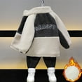thumbnail image 5 of Esaierr 1-6 Years Boys Fleece Jacket for Kids Toddler,Fall Winter Cotton-Padded Short Outerwear,Sherpa Fuzzy Warm Coats, 5 of 9