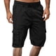 thumbnail image 1 of pstuiky Pantalones cortos deportivos para hombre, Pantalones cortos casuales hasta la rodilla con múltiples bolsillos y bolsillos para hombre Pantalones cortos de entrenamiento, 1 of 5
