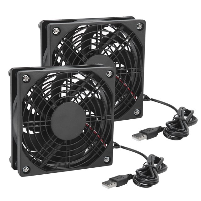 PC Refrigerador, Tamaña Compáctogo 2 Piezas de Caja de la Computeradora Ventilador de la Computeradora del Refrigerador de la Computeradora, PC para la Computeradora del Módem de TV