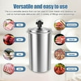 thumbnail image 3 of Stainless Steel Ham Maker Meat Press Cooker With Thermometer Homemade Deli Meat Mold (silver ), 3 of 10