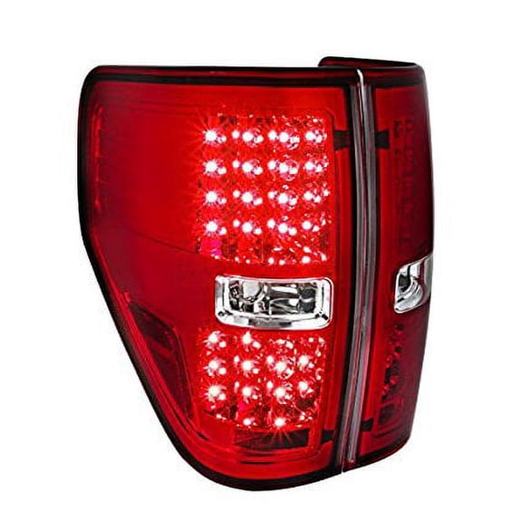 Red Ford F150 Pickup XL XLT LED Tail Lamps Rear Brake Lights Replacement